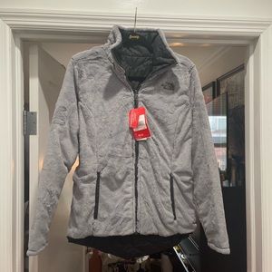 W Mossbud North Face Jacket Reversible Zip Up